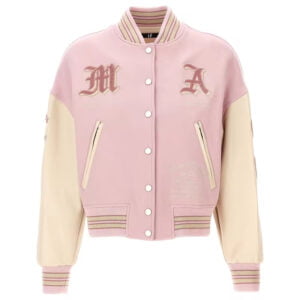 Custom Pink Baseball Jacket - Premium Bulk Order