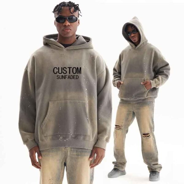 Exclusive Distressed Sun-Faded Recess Hoodie