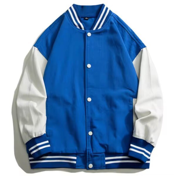 Men’s Custom Plus Size Heavyweight Denim Varsity Jacket