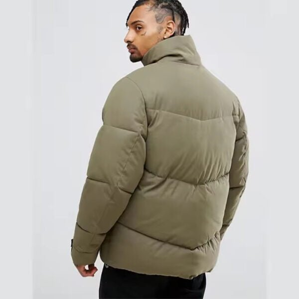 Oversized Funnel Collar Down Jacket for Men