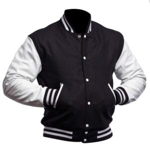 Premium Unisex Varsity Letterman Jacket Navy Blue-01