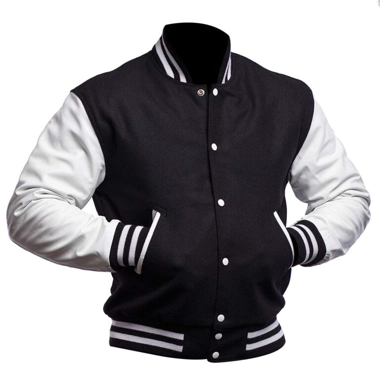 Premium Unisex Varsity Letterman Jacket Navy Blue-01