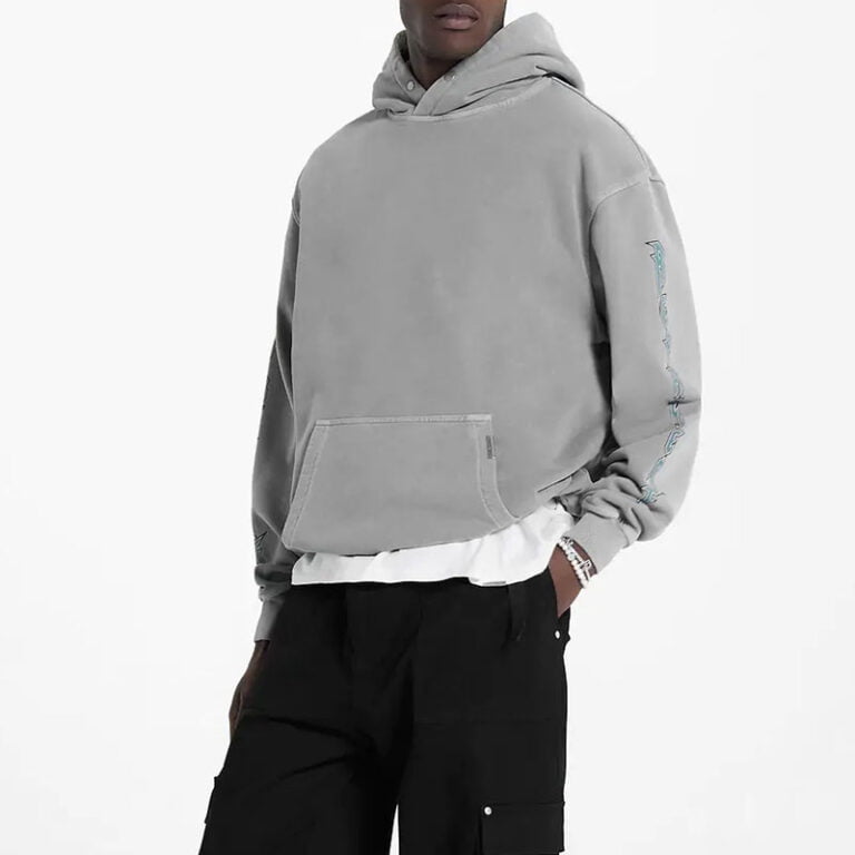 Rock Logo Graphic Hoodie _ Grey _ REPRESENT 2