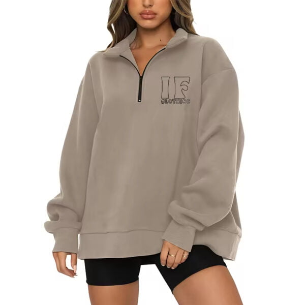 Y21K Casual 14 Zipper Long Sleeve Pullover