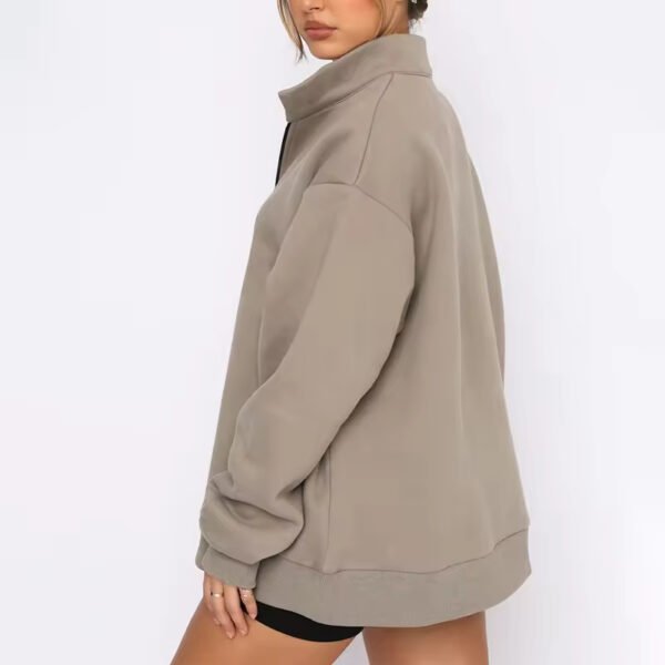 Y21K Casual 14 Zipper Long Sleeve Pullover