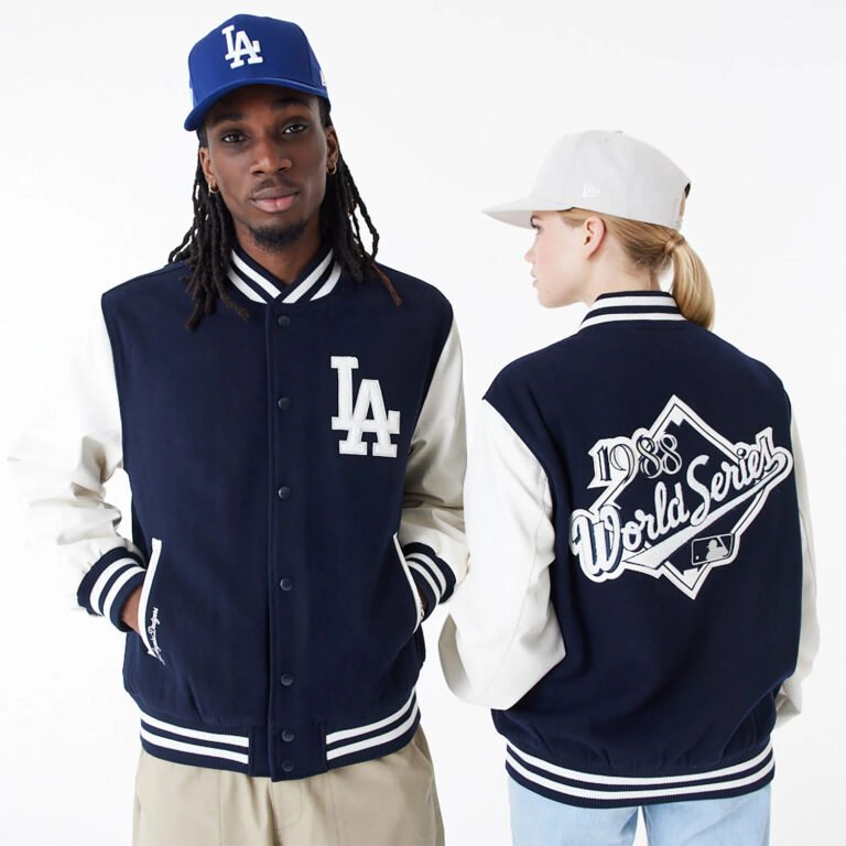 LA Dodgers MLB World Series Navy Varsity Jacket